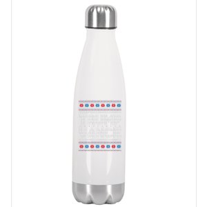 Trump Vance 2024 For President Trump Jd Vance Ugly Christmas Gift Stainless Steel Insulated Water Bottle