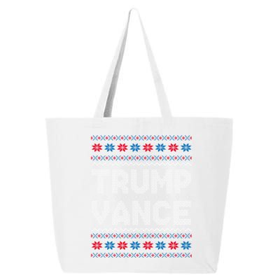 Trump Vance 2024 For President Trump Jd Vance Ugly Christmas Gift 25L Jumbo Tote