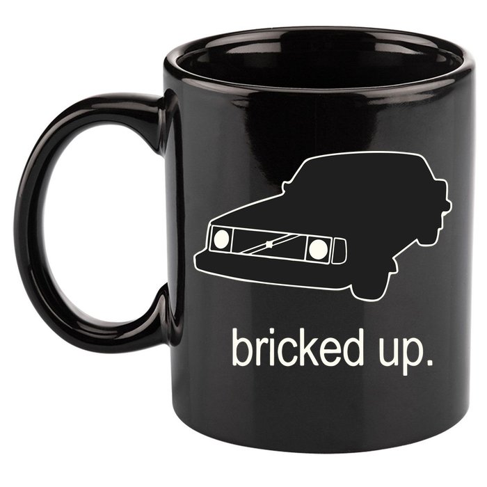 The Volvo 240 Subreddit Bricked Up Car 11oz C Handle Ceramic Mug