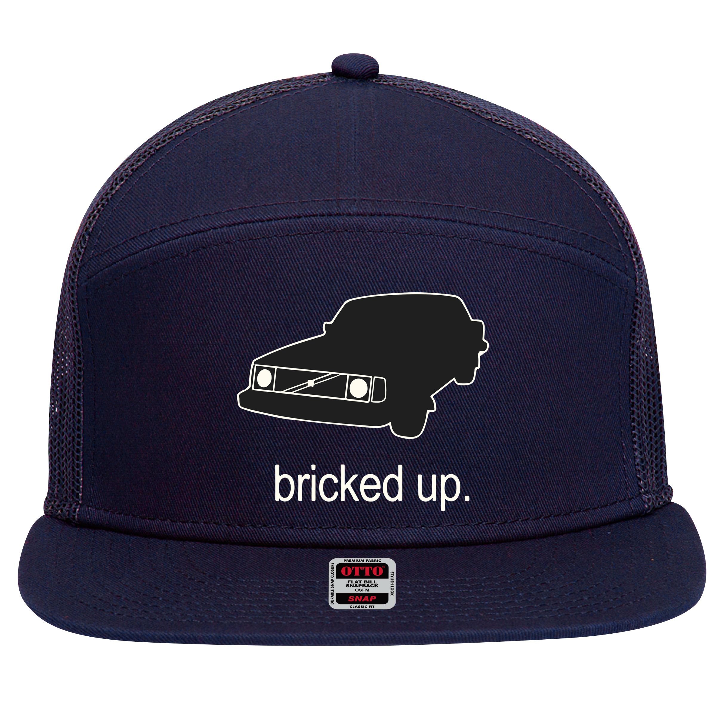 The Volvo 240 Subreddit Bricked Up Car 7 Panel Mesh Trucker Snapback Hat
