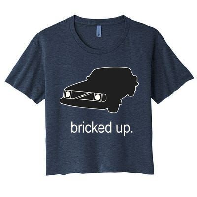 The Volvo 240 Subreddit Bricked Up Car Women's Crop Top Tee