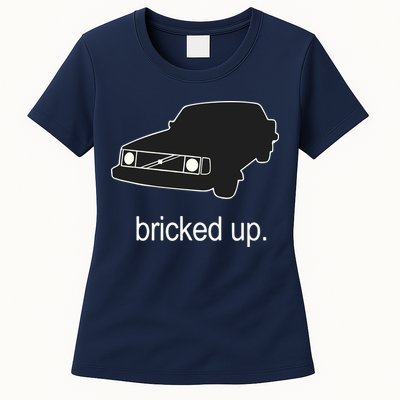 The Volvo 240 Subreddit Bricked Up Car Womens T-Shirt