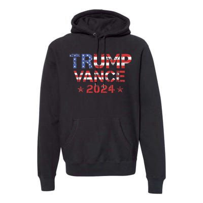 Trump Vance 2024 Vintage Patriotic Premium Hoodie