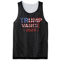 Trump Vance 2024 Vintage Patriotic Mesh Reversible Basketball Jersey Tank