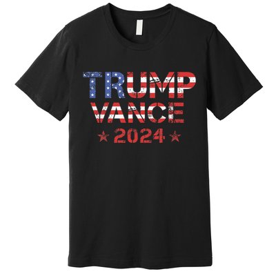 Trump Vance 2024 Vintage Patriotic Premium T-Shirt