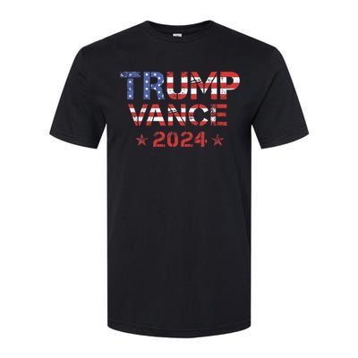 Trump Vance 2024 Vintage Patriotic Softstyle CVC T-Shirt