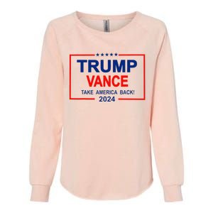 Trump Vance 2024 Strip Trump Jd Vance Take America Back Womens California Wash Sweatshirt