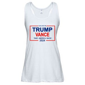 Trump Vance 2024 Strip Trump Jd Vance Take America Back Ladies Essential Flowy Tank