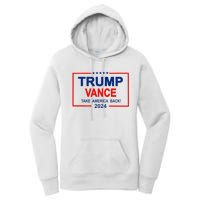 Trump Vance 2024 Strip Trump Jd Vance Take America Back Women's Pullover Hoodie