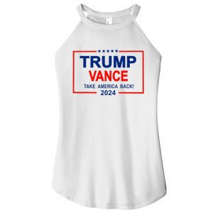 Trump Vance 2024 Strip Trump Jd Vance Take America Back Women's Perfect Tri Rocker Tank