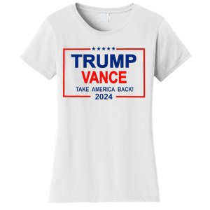 Trump Vance 2024 Strip Trump Jd Vance Take America Back Women's T-Shirt