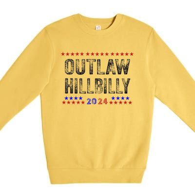 Trump Vance 2024 45 47 For President Outlaw Hillbilly 2024 Premium Crewneck Sweatshirt