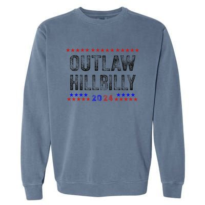 Trump Vance 2024 45 47 For President Outlaw Hillbilly 2024 Garment-Dyed Sweatshirt