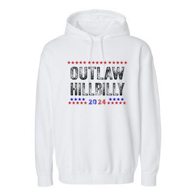 Trump Vance 2024 45 47 For President Outlaw Hillbilly 2024 Garment-Dyed Fleece Hoodie