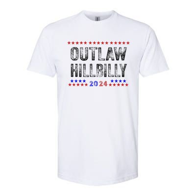 Trump Vance 2024 45 47 For President Outlaw Hillbilly 2024 Softstyle CVC T-Shirt