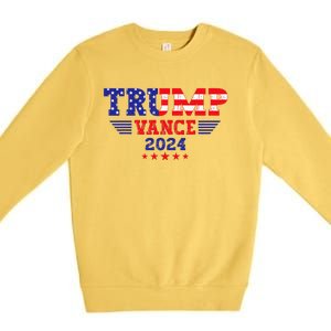 Trump Vance 2024 Vice President Vp Trump 2024 Election Premium Crewneck Sweatshirt