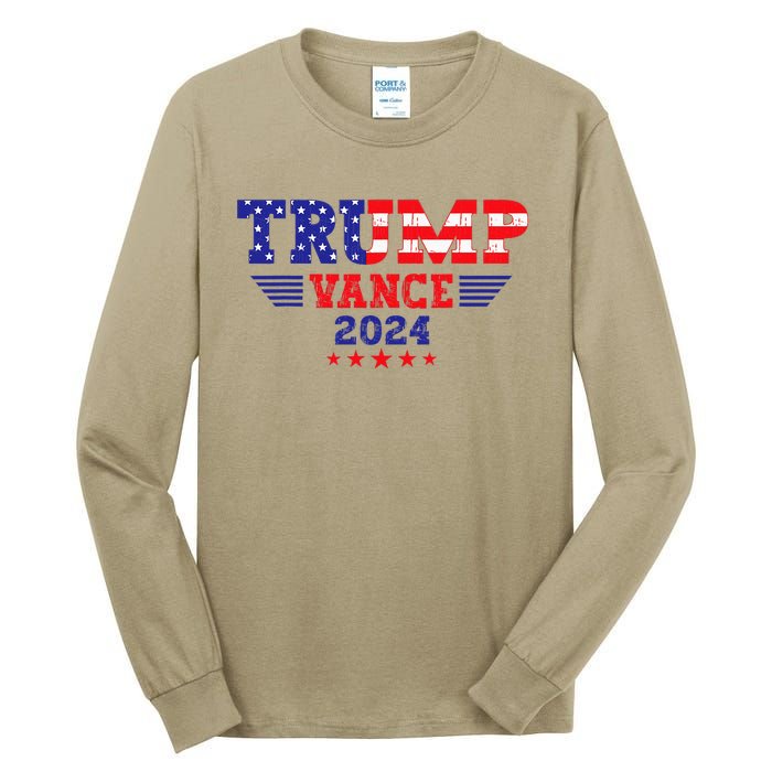 Trump Vance 2024 Vice President Vp Trump 2024 Election Tall Long Sleeve T-Shirt