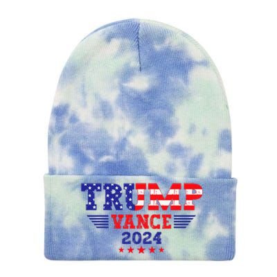 Trump Vance 2024 Vice President Vp Trump 2024 Election Tie Dye 12in Knit Beanie