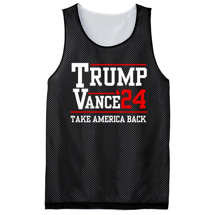 Trump Vance 2024 Vice President Trump 2024 Election Mesh Reversible Basketball Jersey Tank