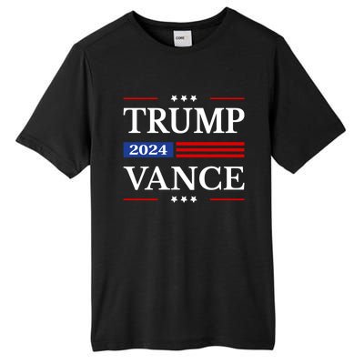 Trump Vance 2024 Election American Flag Usa Flag Donald Trump 2024 President Jd Tall Fusion ChromaSoft Performance T-Shirt