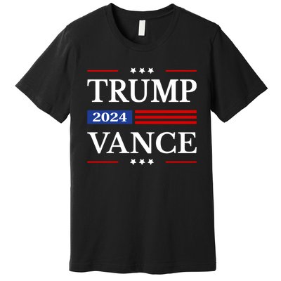 Trump Vance 2024 Election American Flag Usa Flag Donald Trump 2024 President Jd Premium T-Shirt