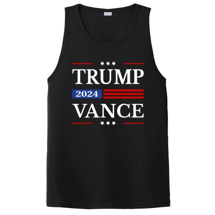 Trump Vance 2024 Election American Flag Usa Flag Donald Trump 2024 President Jd PosiCharge Competitor Tank