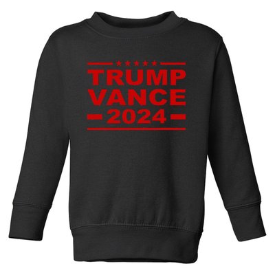 Trump Vance 2024 For President Vp Usa Election Patriotic Toddler Sweatshirt