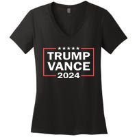 Trump Vance 2024 For President Vp Usa Election Patriotic Women's V-Neck T-Shirt