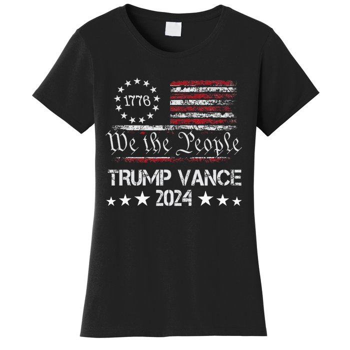 Trump Vance 2024 President Trump Supporter Re Election Women's T-Shirt