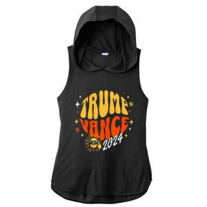 Trump Vance 2024 Take America Back Fight For America Ladies PosiCharge Tri-Blend Wicking Draft Hoodie Tank