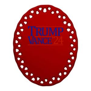 Trump Vance 24 President Trump 2024 Trump Vance Gift Ceramic Oval Ornament