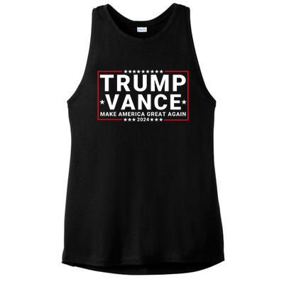 Trump Vance 2024 Republican Vp Presidential Election Ladies PosiCharge Tri-Blend Wicking Tank