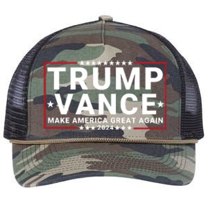 Trump Vance 2024 Republican Vp Presidential Election Retro Rope Trucker Hat Cap