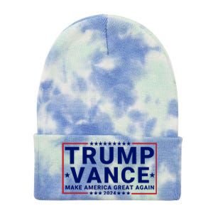 Trump Vance 2024 Republican Vp Presidential Election Tie Dye 12in Knit Beanie