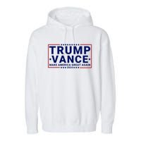 Trump Vance 2024 Republican Vp Presidential Election Garment-Dyed Fleece Hoodie