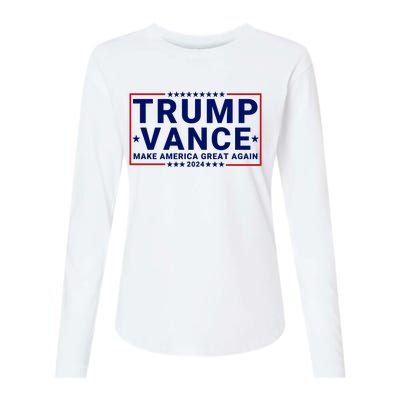 Trump Vance 2024 Republican Vp Presidential Election Womens Cotton Relaxed Long Sleeve T-Shirt