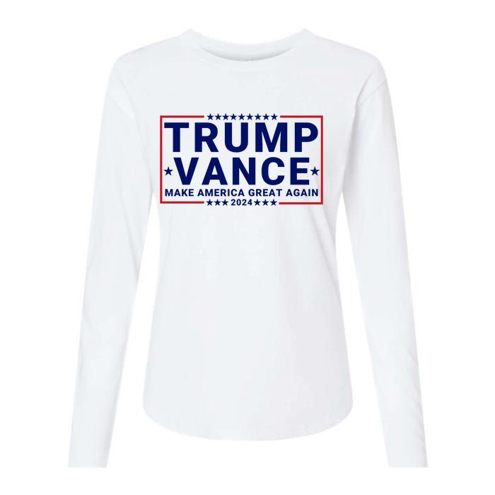 Trump Vance 2024 Republican Vp Presidential Election Womens Cotton Relaxed Long Sleeve T-Shirt