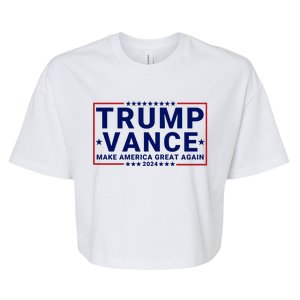 Trump Vance 2024 Republican Vp Presidential Election Bella+Canvas Jersey Crop Tee