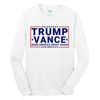 Trump Vance 2024 Republican Vp Presidential Election Tall Long Sleeve T-Shirt