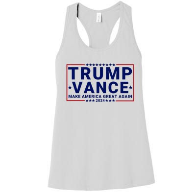 Trump Vance 2024 Republican Vp Presidential Election Women's Racerback Tank