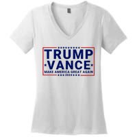 Trump Vance 2024 Republican Vp Presidential Election Women's V-Neck T-Shirt