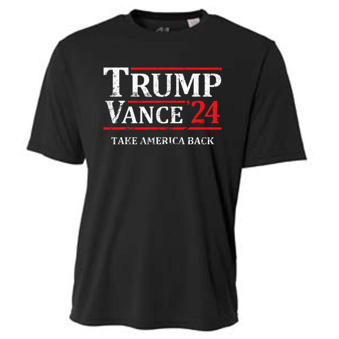 Trump Vance 24 Take America Back Vintage Trump 2024 Cooling Performance Crew T-Shirt