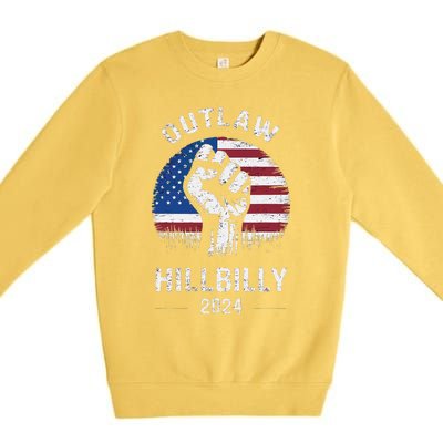 Trump Vance 2024 Outlaw Hillbilly Freedom 2024 Premium Crewneck Sweatshirt