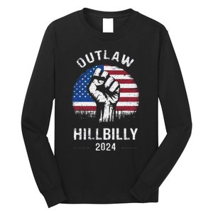 Trump Vance 2024 Outlaw Hillbilly Freedom 2024 Long Sleeve Shirt