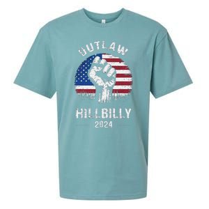 Trump Vance 2024 Outlaw Hillbilly Freedom 2024 Sueded Cloud Jersey T-Shirt