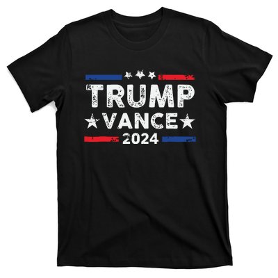 Trump Vance 2024 Us Flag Vintage Election President 2024 T-Shirt