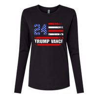 Trump Vance 2024 Donald Trump 2024 President J.D. Vance Jd Womens Cotton Relaxed Long Sleeve T-Shirt