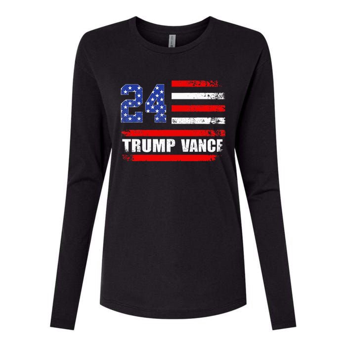 Trump Vance 2024 Donald Trump 2024 President J.D. Vance Jd Womens Cotton Relaxed Long Sleeve T-Shirt