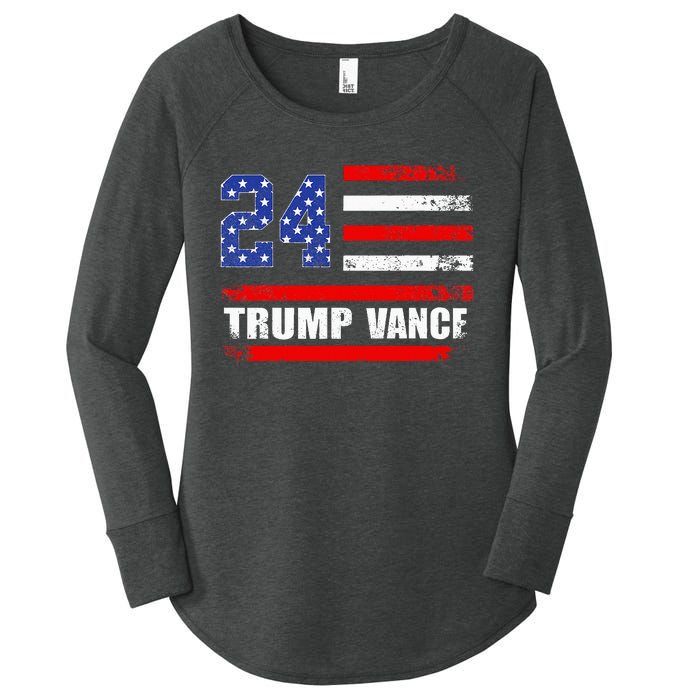 Trump Vance 2024 Donald Trump 2024 President J.D. Vance Jd Women's Perfect Tri Tunic Long Sleeve Shirt