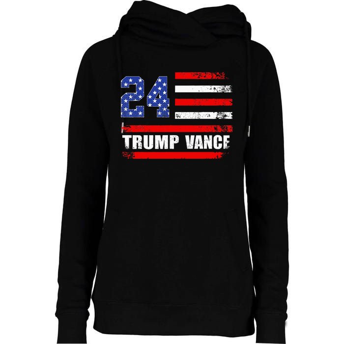 Trump Vance 2024 Donald Trump 2024 President J.D. Vance Jd Womens Funnel Neck Pullover Hood